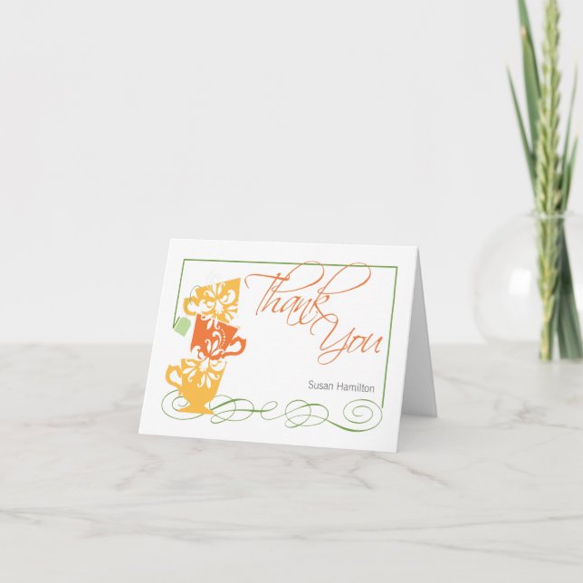 Tarjeta de agradecimiento para despedida de solter (Anverso)