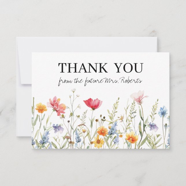 Tarjeta de agradecimiento para despedida de solter (Anverso)