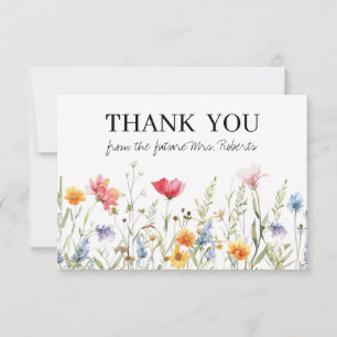 Tarjeta de agradecimiento para despedida de solter