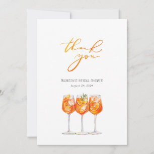 Tarjeta de agradecimiento para despedida de solter