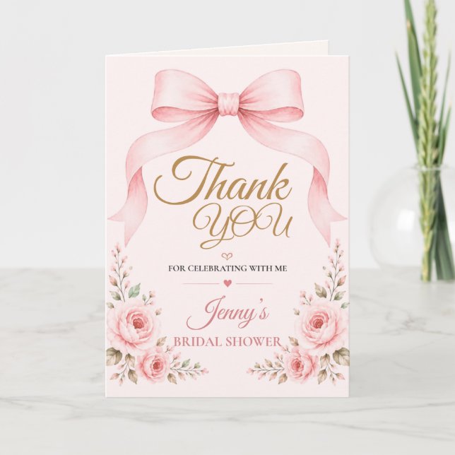Tarjeta de agradecimiento para despedida de solter (Anverso)