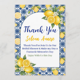 Tarjeta de agradecimiento para despedida de solter