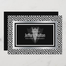 Tarjeta de agradecimiento para despedida de solter