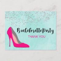 Tarjeta de agradecimiento para despedida de solter