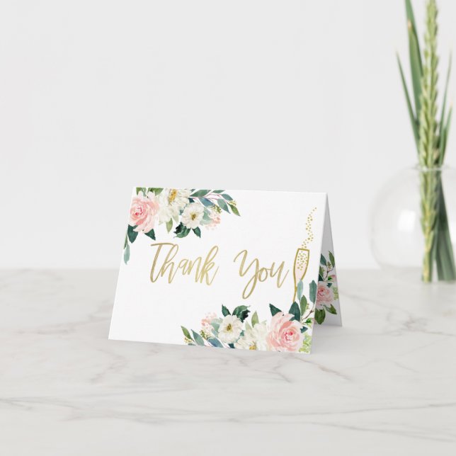 Tarjeta de agradecimiento para despedida de solter (Anverso)