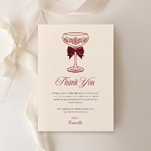 Tarjeta de agradecimiento para despedida de solter