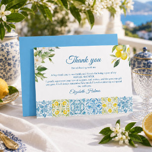 Tarjeta de agradecimiento para despedida de solter