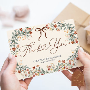 Tarjeta de agradecimiento para despedida de solter