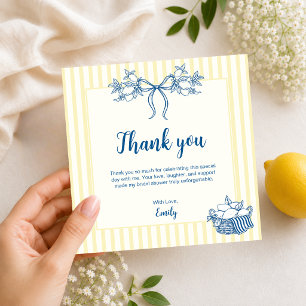 Tarjeta de agradecimiento para despedida de solter