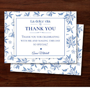 Tarjeta de agradecimiento para despedida de solter