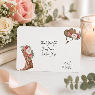 TARJETA DE AGRADECIMIENTO PARA DESPEDIDA DE SOLTER