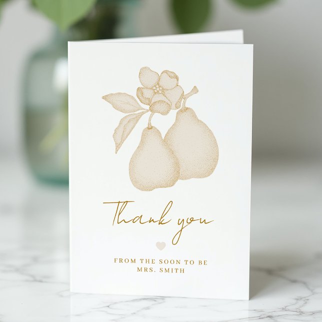Tarjeta de agradecimiento para despedida de solter (Simple Thank You Card)