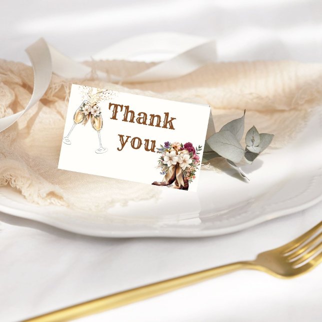 Tarjeta de agradecimiento para despedida de solter (Subido por el creador)