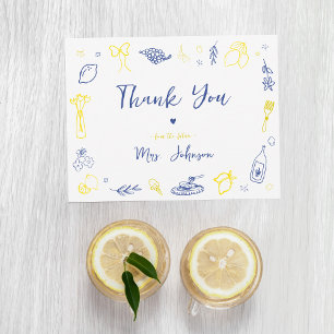 Tarjeta de agradecimiento para despedida de solter