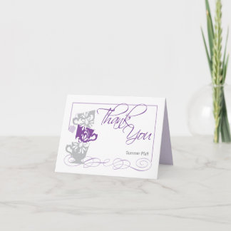 Tarjeta de agradecimiento para despedida de solter