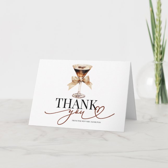 Tarjeta de agradecimiento para despedida de solter (Anverso)