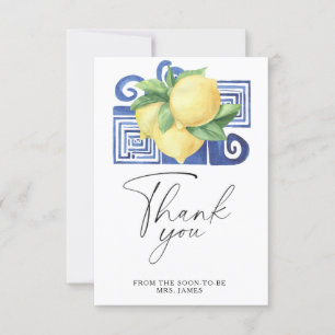 Tarjeta de agradecimiento para despedida de solter