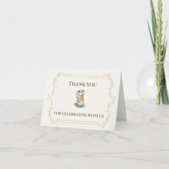 Tarjeta de agradecimiento para despedida de solter (Anverso)