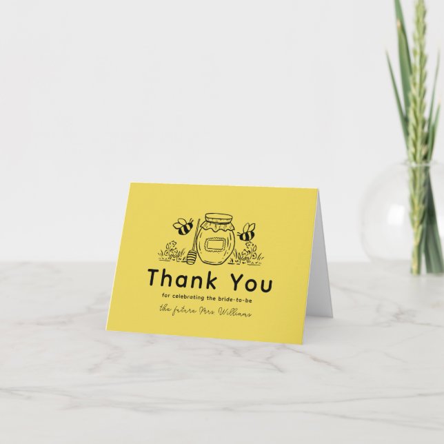 Tarjeta de agradecimiento para despedida de solter (Anverso)