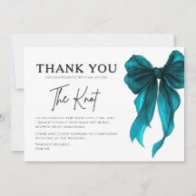 Tarjeta de agradecimiento para despedida de solter