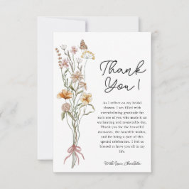 Tarjeta de agradecimiento para despedida de solter