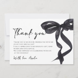 Tarjeta de agradecimiento para despedida de solter