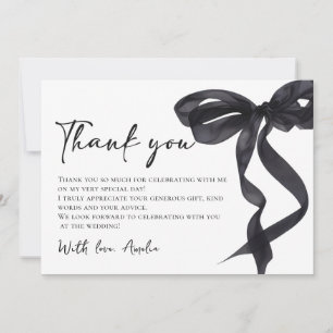 Tarjeta de agradecimiento para despedida de solter