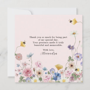 Tarjeta de agradecimiento para despedida de solter