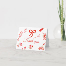 Tarjeta de agradecimiento para despedida de solter