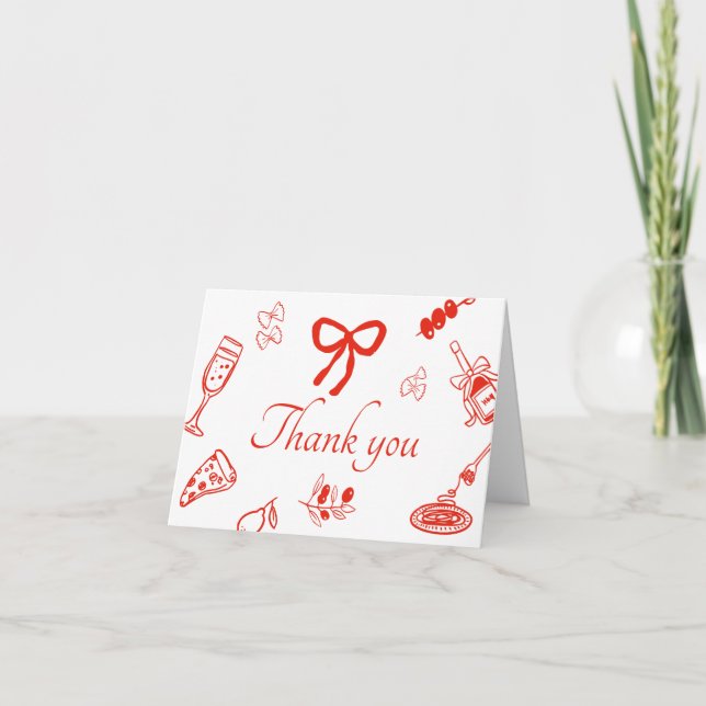Tarjeta de agradecimiento para despedida de solter (Anverso)