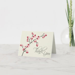 Tarjeta de agradecimiento para diseñador de flor d