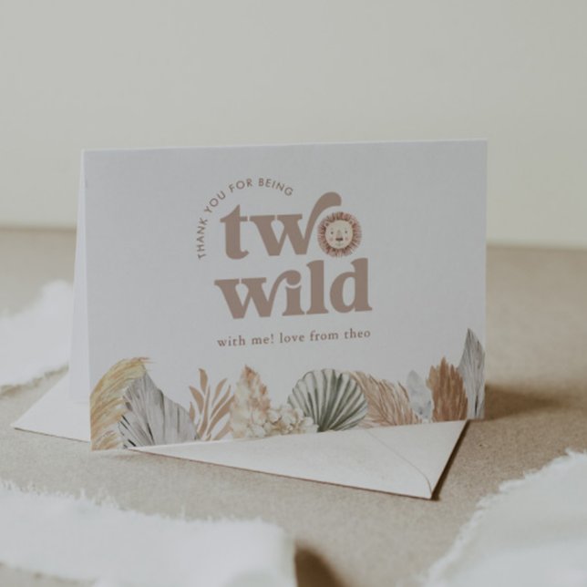 Tarjeta de agradecimiento para dos leones salvajes (Zazzle Two Wild Lion Birthday Thank You Card)