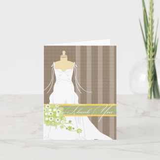 Tarjeta de agradecimiento para ducha de boda