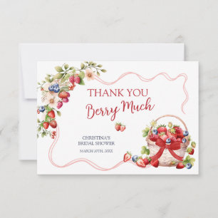 Tarjeta de agradecimiento para ducha de Coquette B