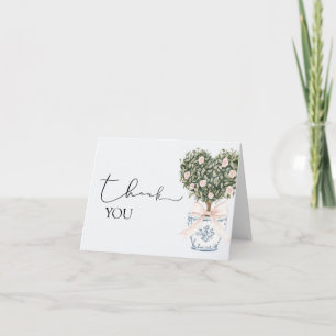 Tarjeta de agradecimiento para ducha de novia Chin