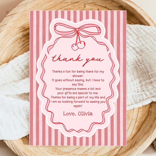 Tarjeta de agradecimiento para ducha de novia con  (Subido por el creador)
