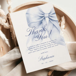 Tarjeta de agradecimiento para ducha de novia con
