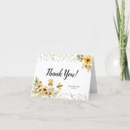 Tarjeta de agradecimiento para ducha de novia de a