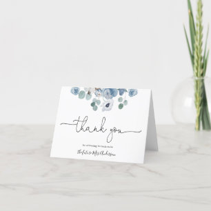 Tarjeta de agradecimiento para ducha de novia de f