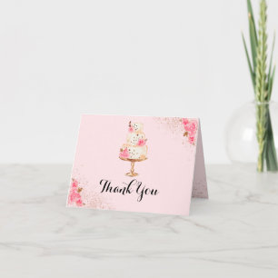 Tarjeta de agradecimiento para ducha de novia de p
