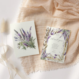 Tarjeta de agradecimiento para ducha de novia flor