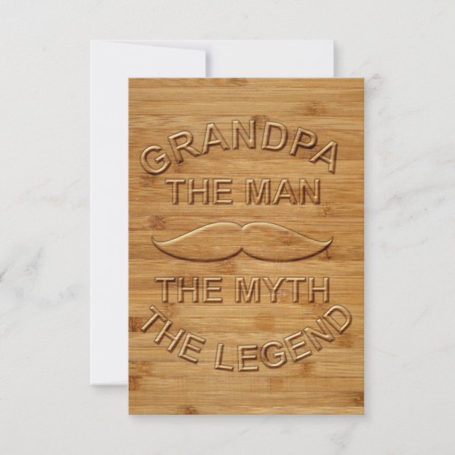 Tarjeta De Agradecimiento Para el abuelo (Anverso)