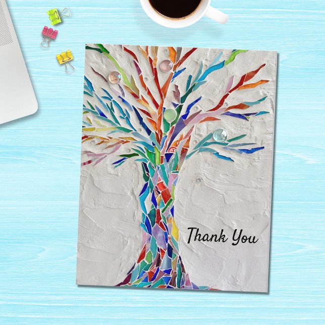 Tarjeta de agradecimiento para el árbol mosaico de (Subido por el creador)