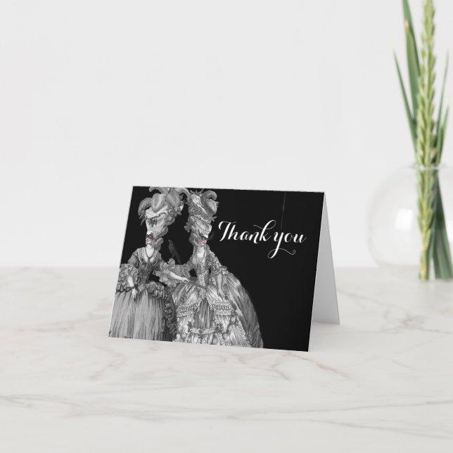 Tarjeta de agradecimiento para el Baile de Hallowe (Anverso)
