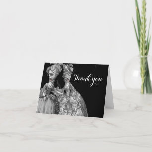 Tarjeta de agradecimiento para el Baile de Hallowe