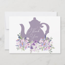 Tarjeta de agradecimiento para el baño de lavanda