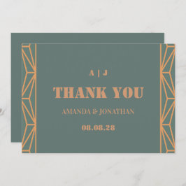 Tarjeta de agradecimiento para el Boda Blue Terrac