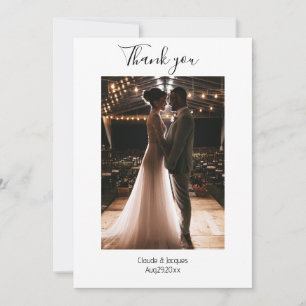 Tarjeta de agradecimiento para el Boda de Eucalypt