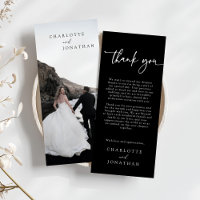 Tarjeta de agradecimiento para el Boda de fotograf
