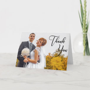 Tarjeta de agradecimiento para el Boda de fotos ma